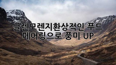 글렌모렌지🥂환상적인 푸드 페어링으로 풍미 UP!😋